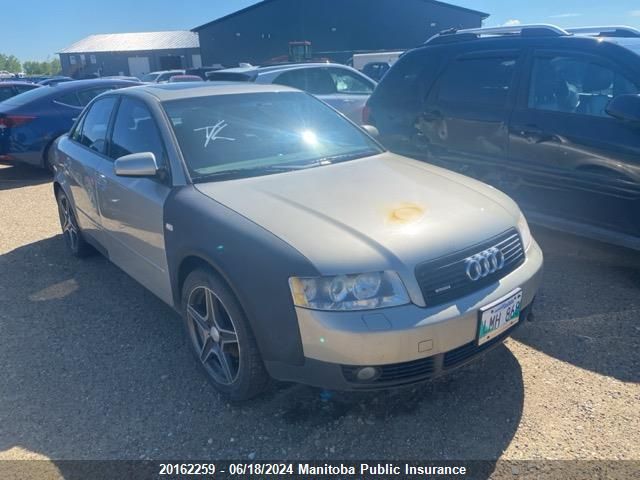 2003 Audi A4 1.8T Quattro VIN: WAULC68E93A370141 Lot: 20162259