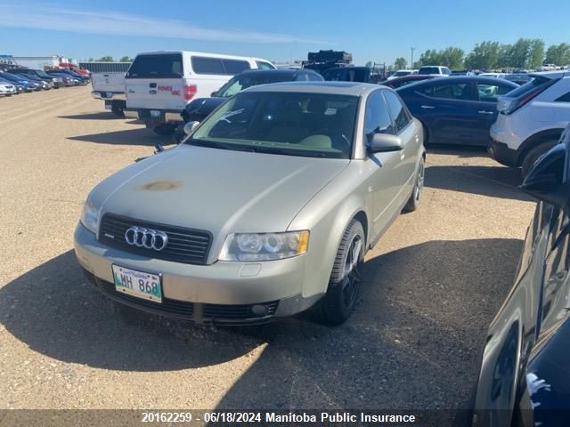 2003 Audi A4 1.8T Quattro VIN: WAULC68E93A370141 Lot: 20162259