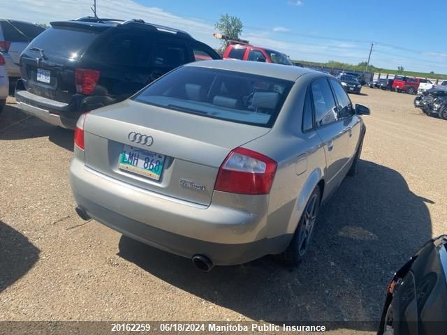 2003 Audi A4 1.8T Quattro VIN: WAULC68E93A370141 Lot: 20162259