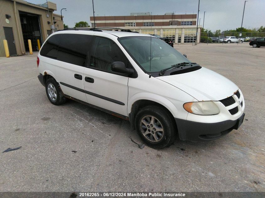 2002 Dodge Caravan Se VIN: 1B4GP25R92B704084 Lot: 20162265