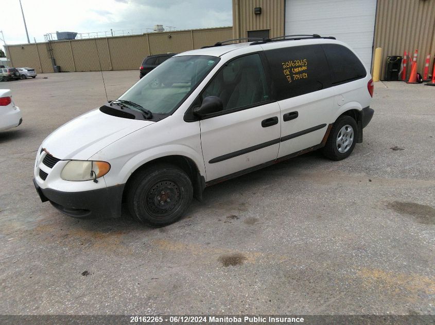 2002 Dodge Caravan Se VIN: 1B4GP25R92B704084 Lot: 20162265