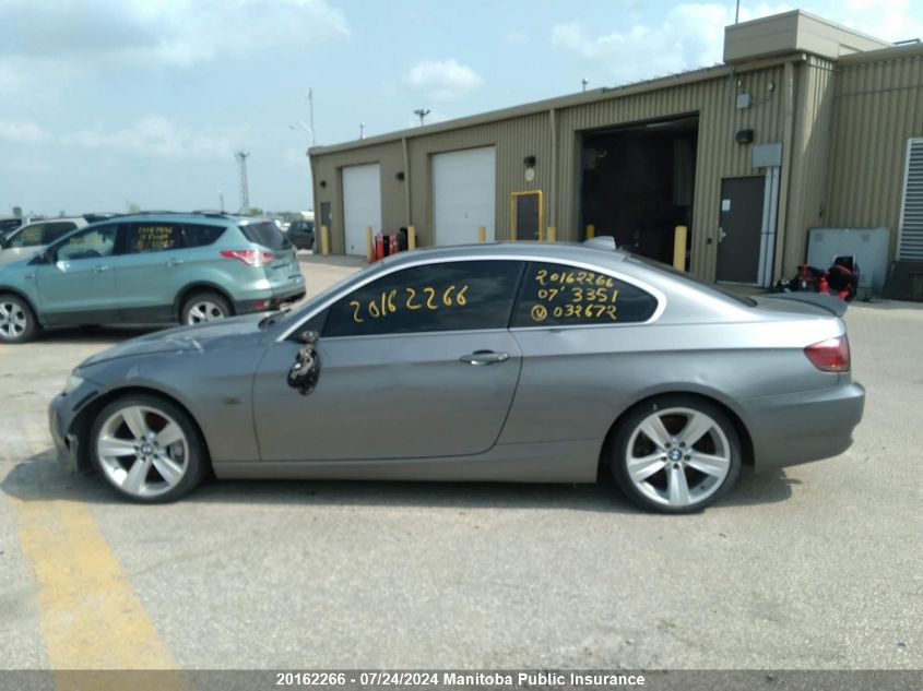 2007 BMW 335I VIN: WBAWB73557P032672 Lot: 20162266