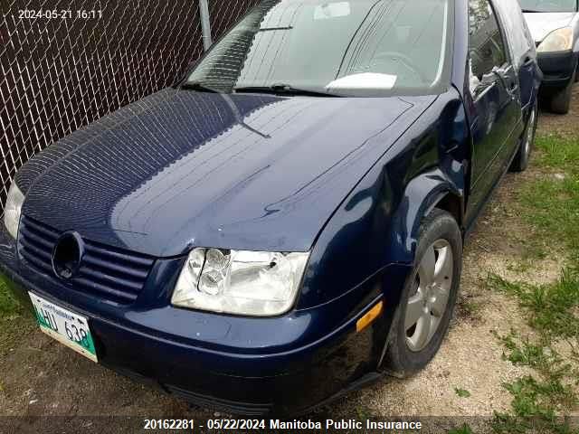 2001 Volkswagen Jetta Gls VIN: 3VWSB29M41M220712 Lot: 20162281