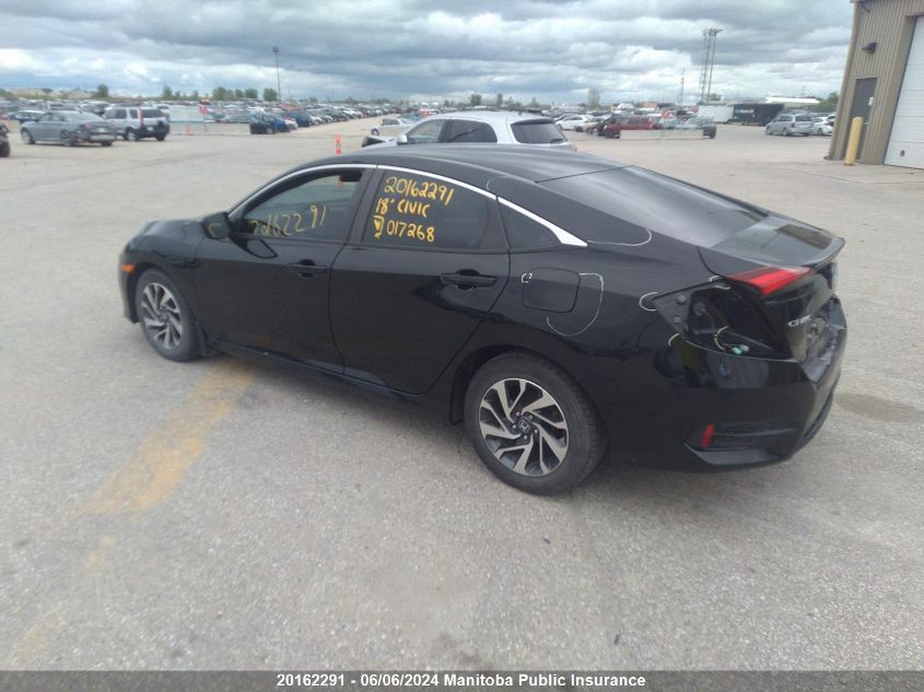 2018 Honda Civic Se VIN: 2HGFC2F65JH017268 Lot: 20162291