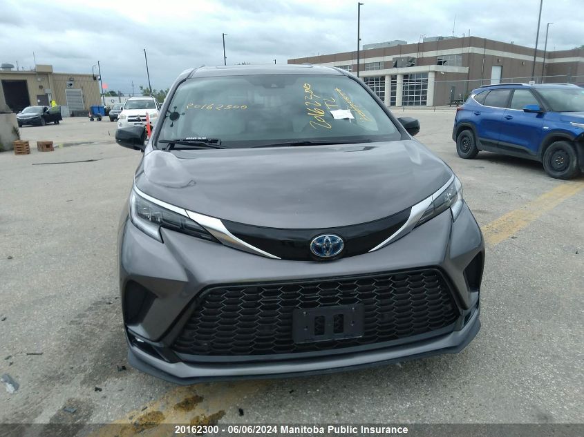 2021 Toyota Sienna Xse Hybrid VIN: 5TDGRKEC8MS054622 Lot: 20162300