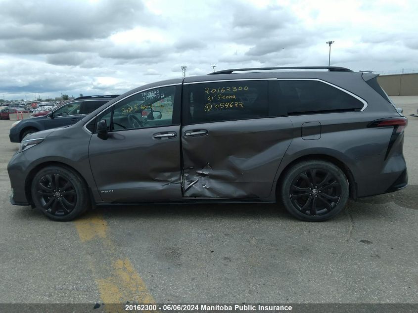 2021 Toyota Sienna Xse Hybrid VIN: 5TDGRKEC8MS054622 Lot: 20162300