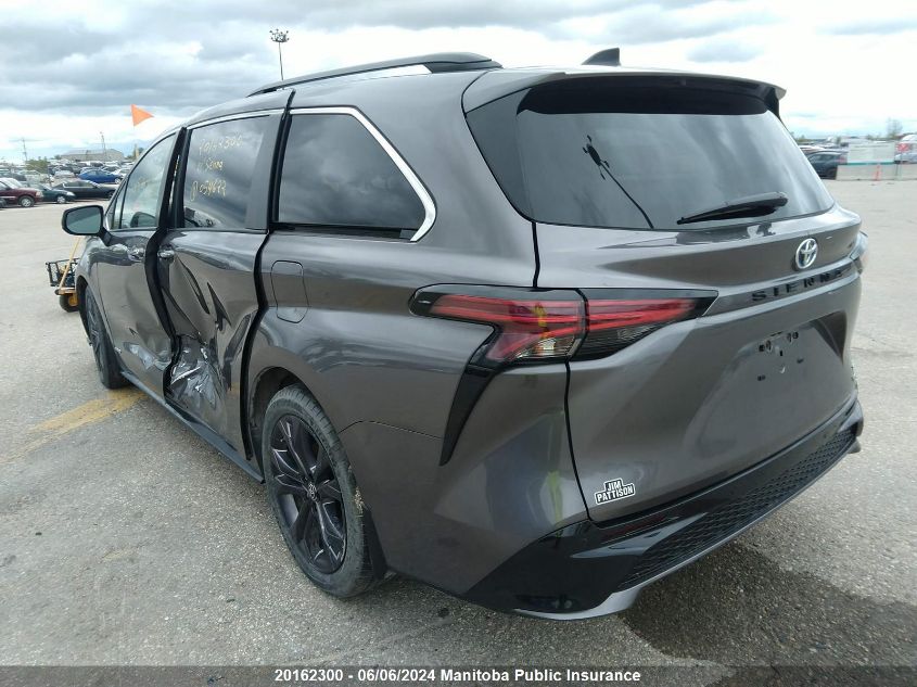 2021 Toyota Sienna Xse Hybrid VIN: 5TDGRKEC8MS054622 Lot: 20162300