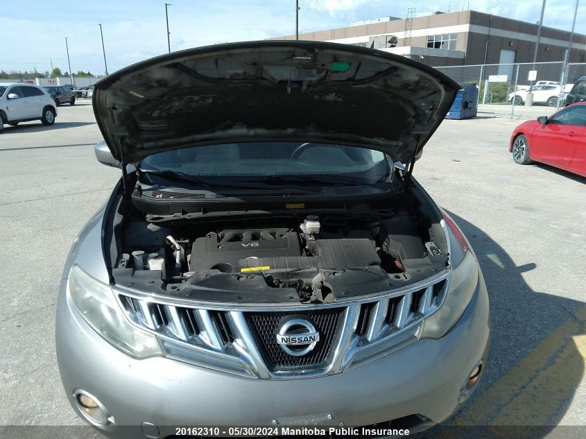 2010 Nissan Murano Sl VIN: JN8AZ1MW9AW115925 Lot: 20162310