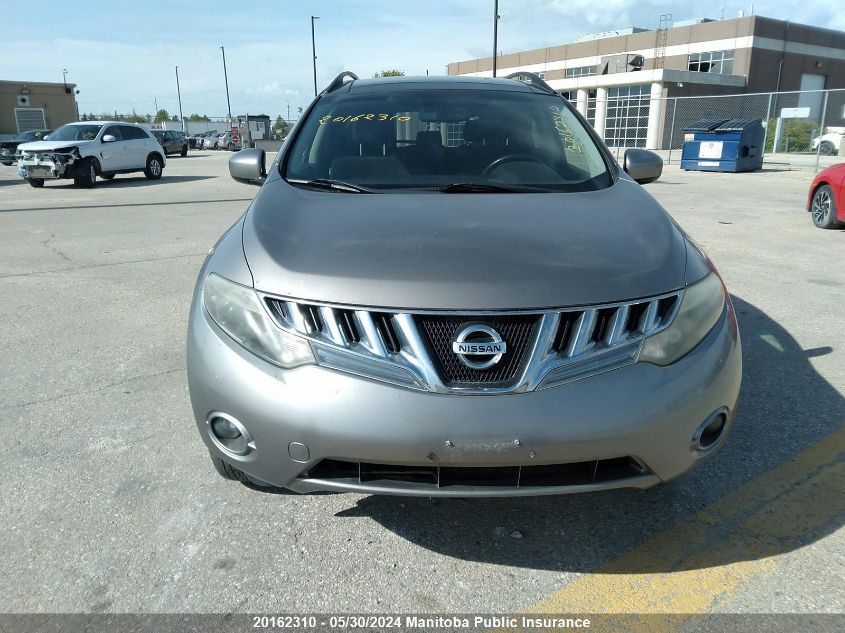 2010 Nissan Murano Sl VIN: JN8AZ1MW9AW115925 Lot: 20162310