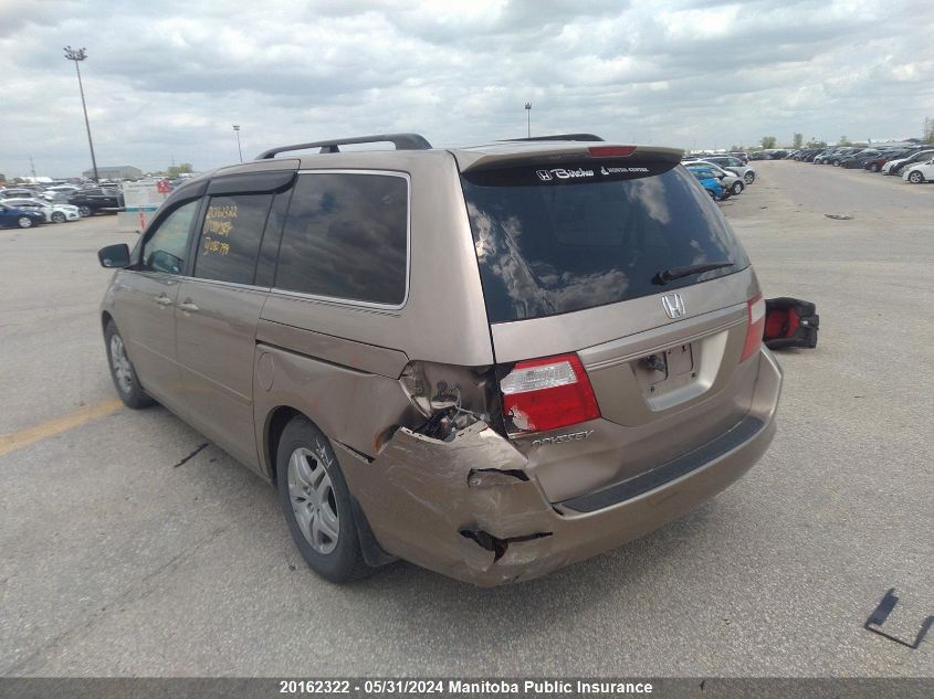 2007 Honda Odyssey Ex VIN: 5FNRL38457B080799 Lot: 20162322