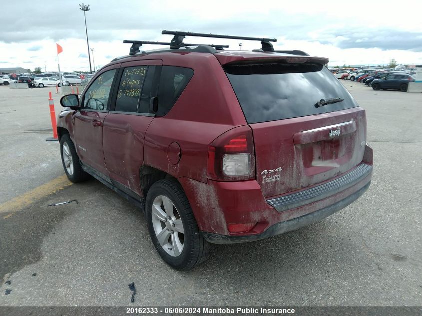 2014 Jeep Compass North VIN: 1C4NJDAB7ED747377 Lot: 20162333