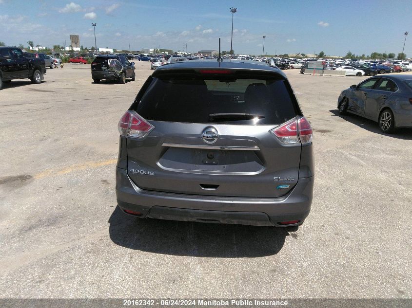 2014 Nissan Rogue Sl VIN: 5N1AT2MV9EC840843 Lot: 20162342