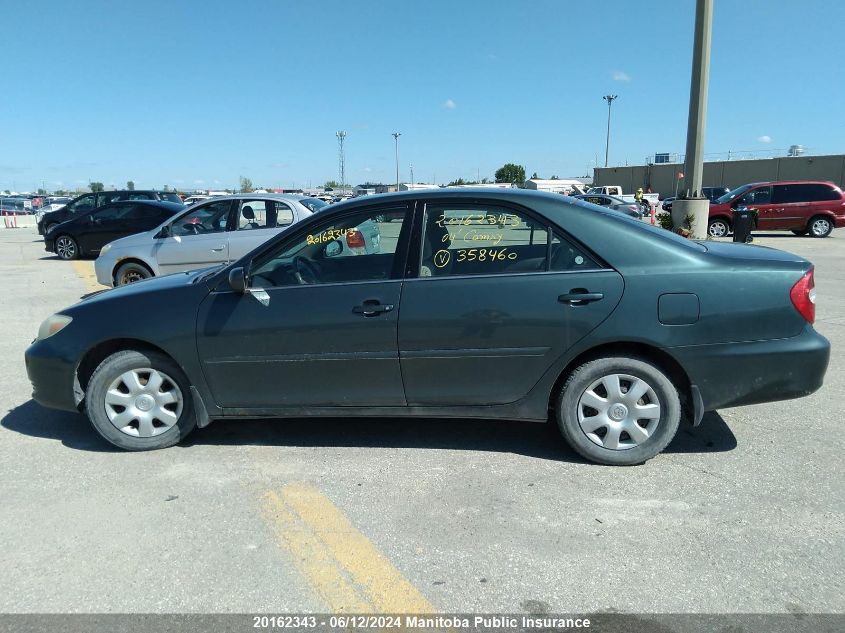 2004 Toyota Camry Le VIN: 4T1BE32K74U358460 Lot: 20162343