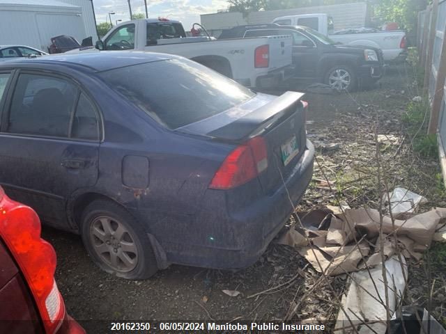 2005 Honda Civic Se VIN: 2HGES15355H044797 Lot: 20162350