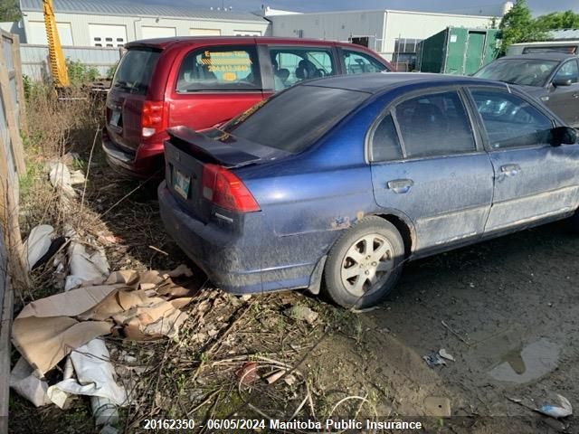 2005 Honda Civic Se VIN: 2HGES15355H044797 Lot: 20162350