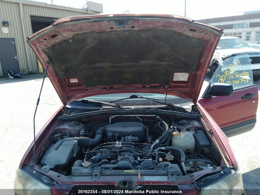 2004 Subaru Forester 2.5 X VIN: JF1SG63604H741754 Lot: 20162354