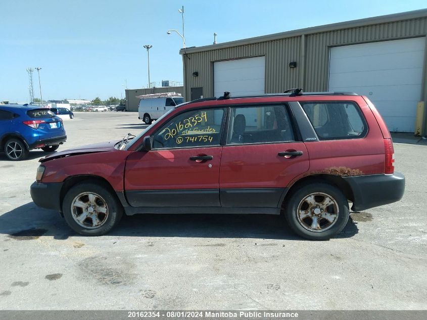 2004 Subaru Forester 2.5 X VIN: JF1SG63604H741754 Lot: 20162354