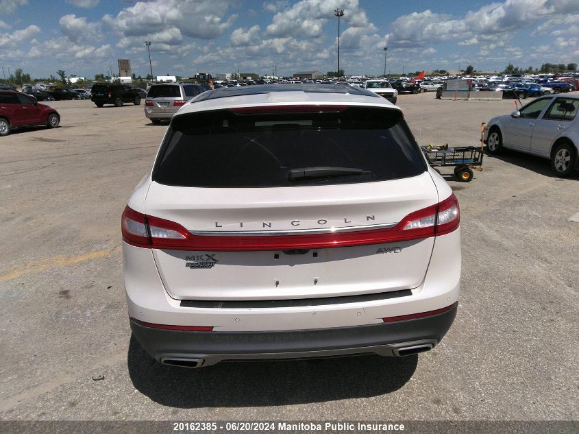 2016 Lincoln Mkx VIN: 2LMTJ8LR3GBL26595 Lot: 20162385