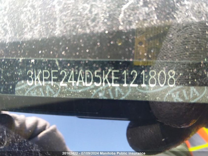 2019 Kia Forte Lx VIN: 3KPF24AD5KE121808 Lot: 20162422