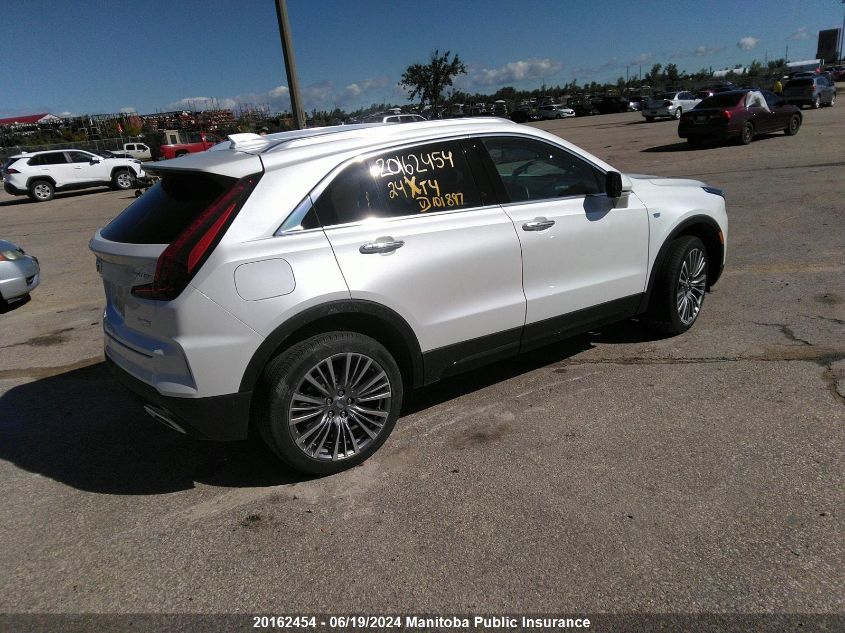 2024 Cadillac Xt4 VIN: 1GYFZDR44RF101897 Lot: 20162454