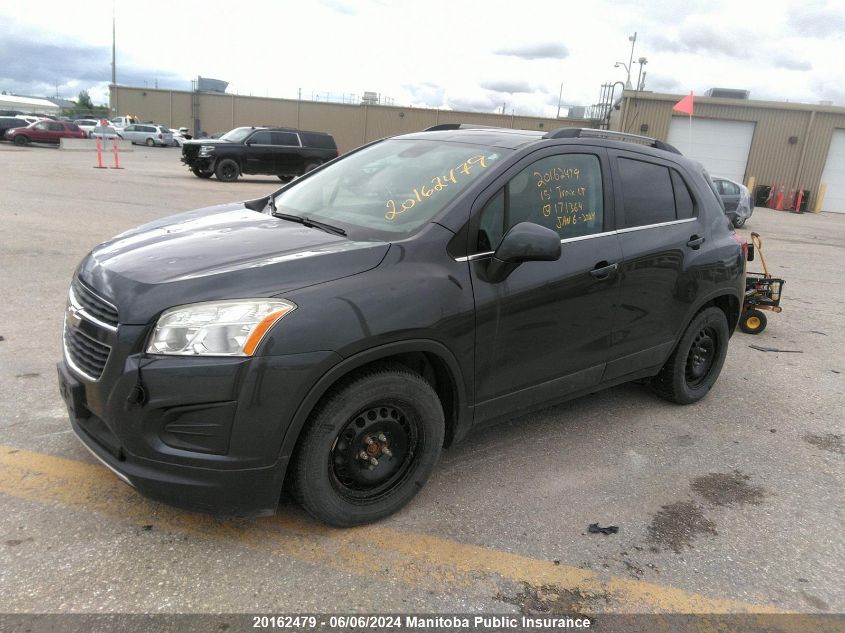 2015 Chevrolet Trax Lt VIN: 3GNCJMSB9FL171364 Lot: 20162479