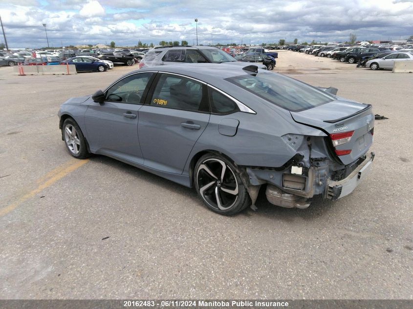 2021 Honda Accord Sport VIN: 1HGCV1F37MA801550 Lot: 20162483