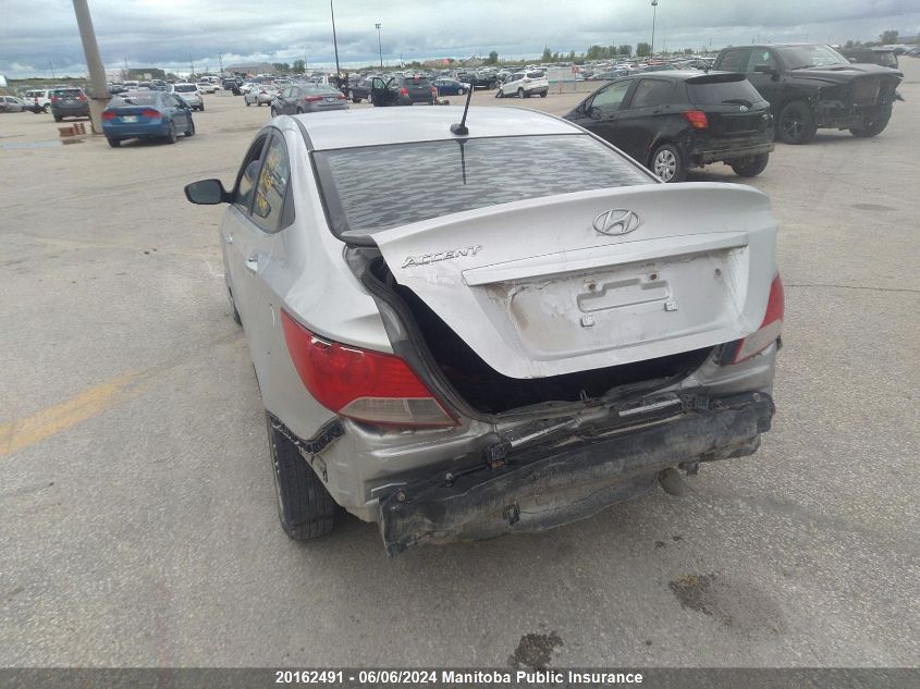 2012 Hyundai Accent Gls VIN: KMHCT4AE6CU123493 Lot: 20162491