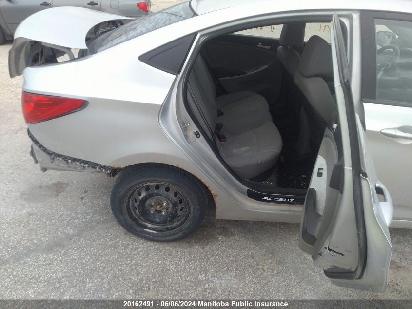 2012 Hyundai Accent Gls VIN: KMHCT4AE6CU123493 Lot: 20162491