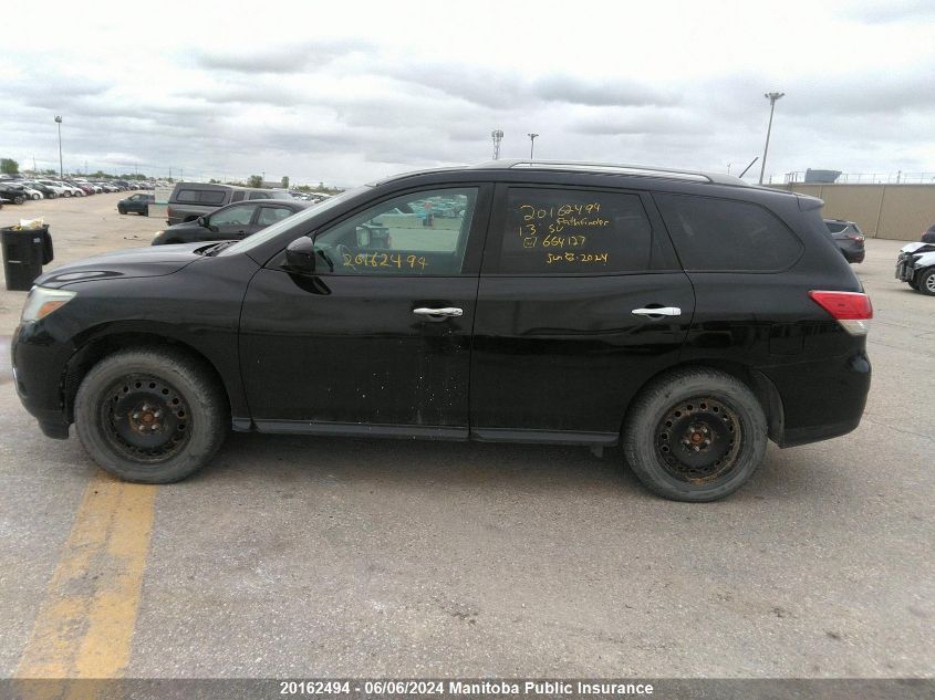 2013 Nissan Pathfinder Sv VIN: 5N1AR2MM6DC664127 Lot: 20162494