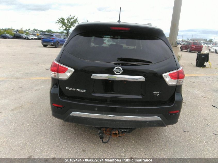 2013 Nissan Pathfinder Sv VIN: 5N1AR2MM6DC664127 Lot: 20162494