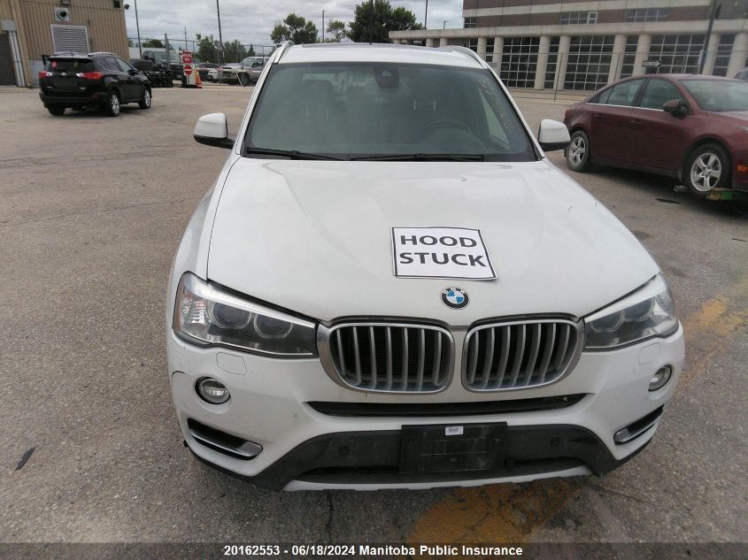 2017 BMW X3 28I VIN: 5UXWX9C57H0T02932 Lot: 20162553