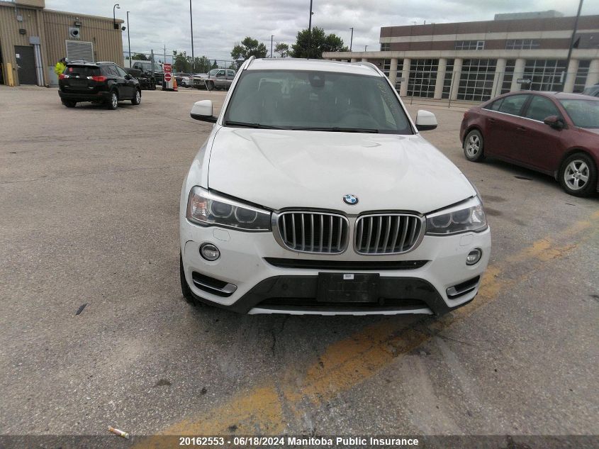 2017 BMW X3 28I VIN: 5UXWX9C57H0T02932 Lot: 20162553