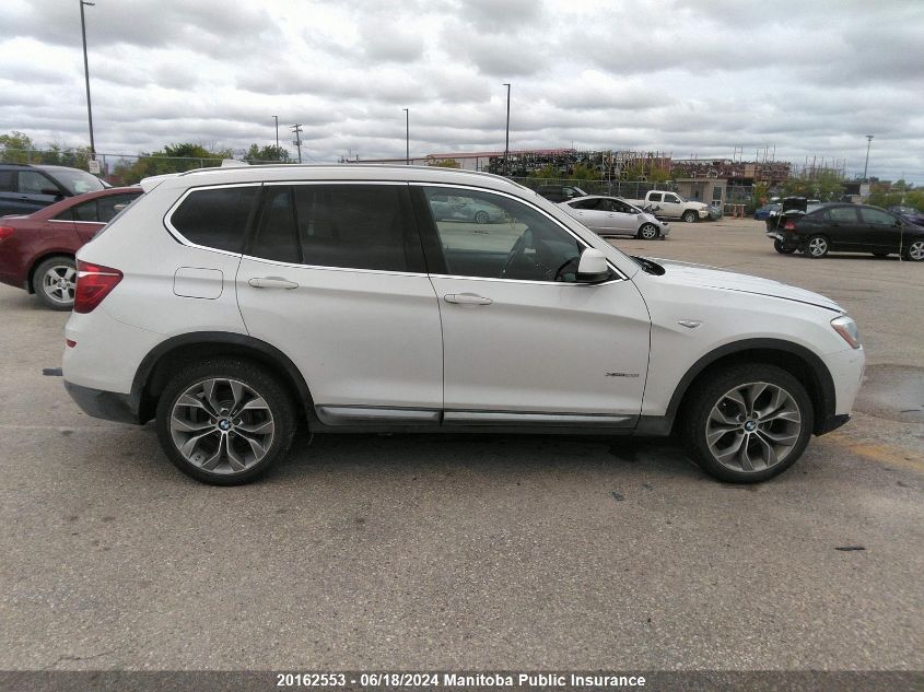 2017 BMW X3 28I VIN: 5UXWX9C57H0T02932 Lot: 20162553