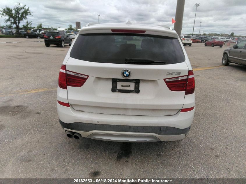 2017 BMW X3 28I VIN: 5UXWX9C57H0T02932 Lot: 20162553