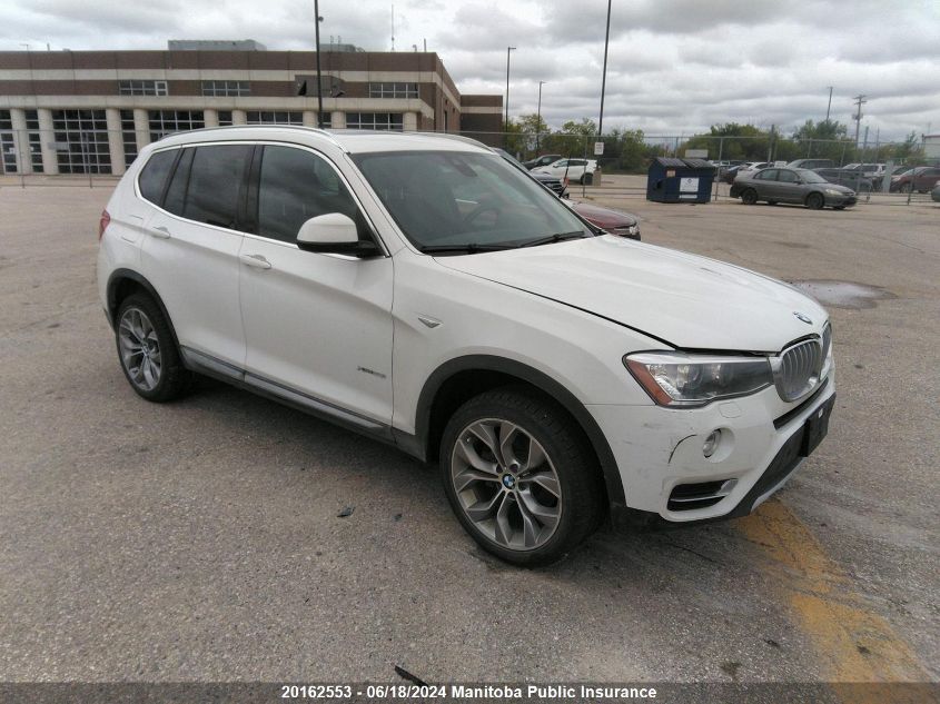 2017 BMW X3 28I VIN: 5UXWX9C57H0T02932 Lot: 20162553