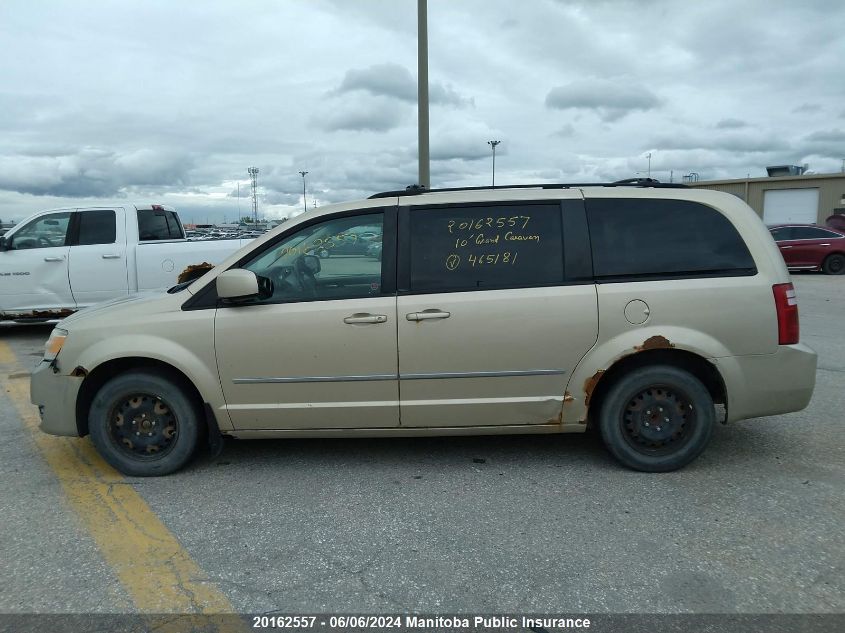 2010 Dodge Grand Caravan Sxt VIN: 2D4RN4DE7AR465181 Lot: 20162557