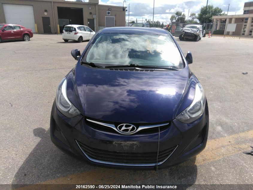 2014 Hyundai Elantra Gl VIN: 5NPDH4AE3EH456998 Lot: 20162590