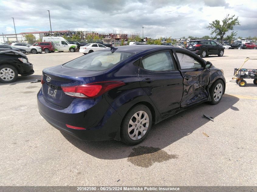 2014 Hyundai Elantra Gl VIN: 5NPDH4AE3EH456998 Lot: 20162590