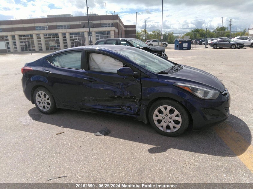 2014 Hyundai Elantra Gl VIN: 5NPDH4AE3EH456998 Lot: 20162590