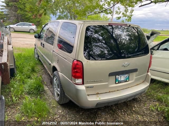 2007 Chevrolet Uplander Ls Ext VIN: 1GNDV23W77D160644 Lot: 20162592