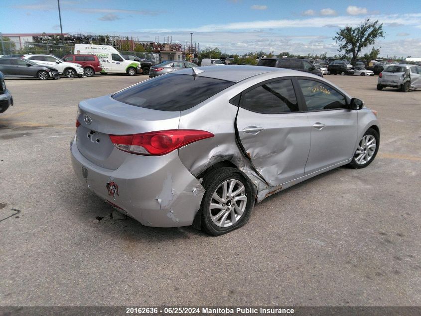 2013 Hyundai Elantra Gls VIN: 5NPDH4AE3DH162807 Lot: 20162636