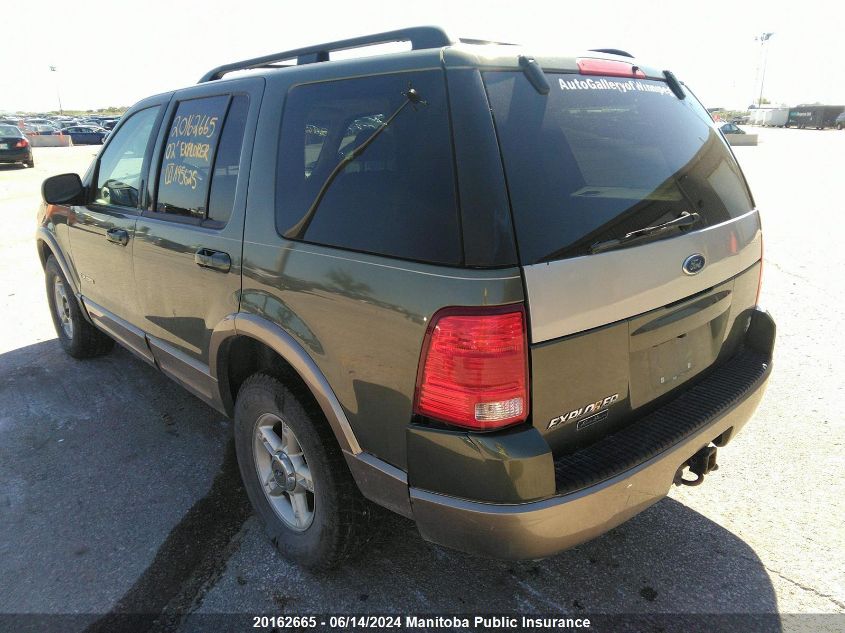 2002 Ford Explorer Eddie Bauer VIN: 1FMZU74W02ZA95625 Lot: 20162665