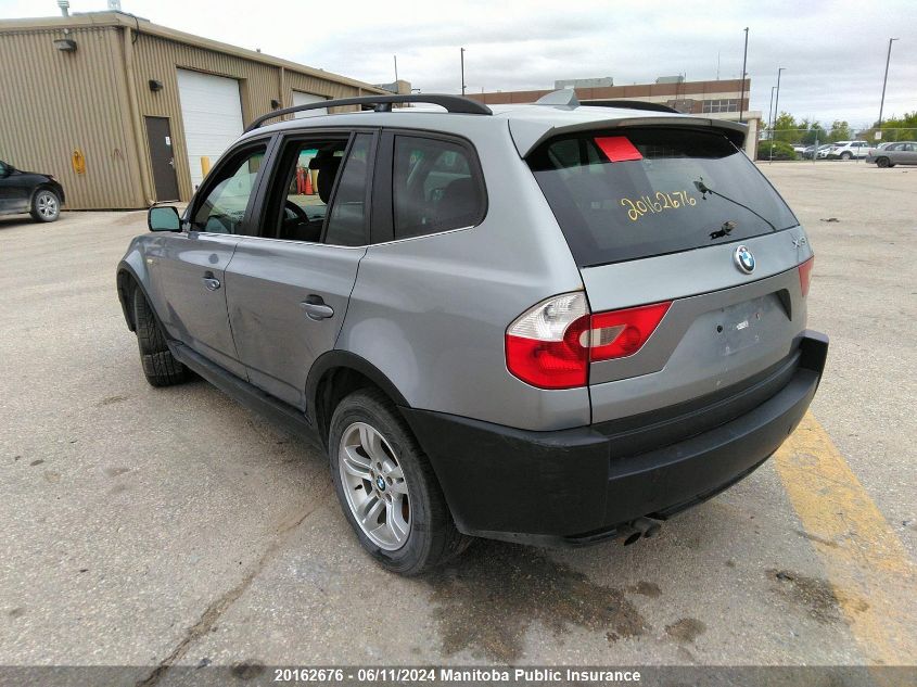 2005 BMW X3 3.0I VIN: WBXPA93435WD23595 Lot: 20162676