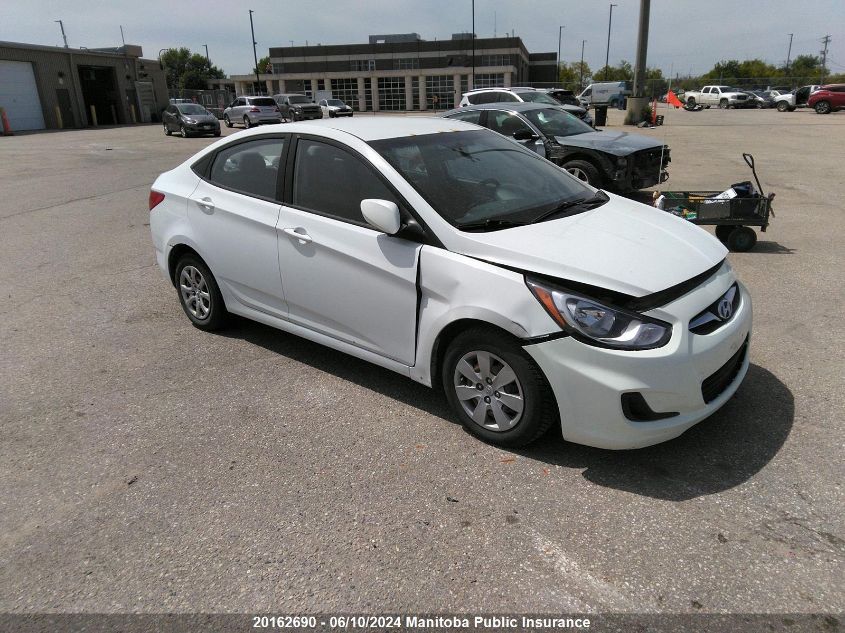 2013 Hyundai Accent L VIN: KMHCT4AE0DU437075 Lot: 20162690