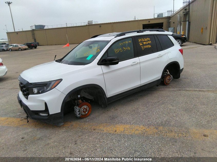 2022 Honda Passport Touring VIN: 5FNYF8H95NB502482 Lot: 20162694