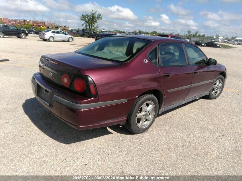 2004 Chevrolet Impala VIN: 2G1WF52E949399266 Lot: 20162702