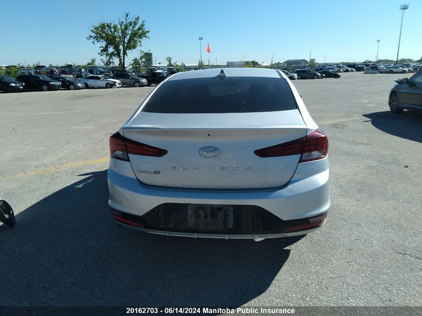 2019 Hyundai Elantra Preferred VIN: KMHD84LF0KU877578 Lot: 20162703