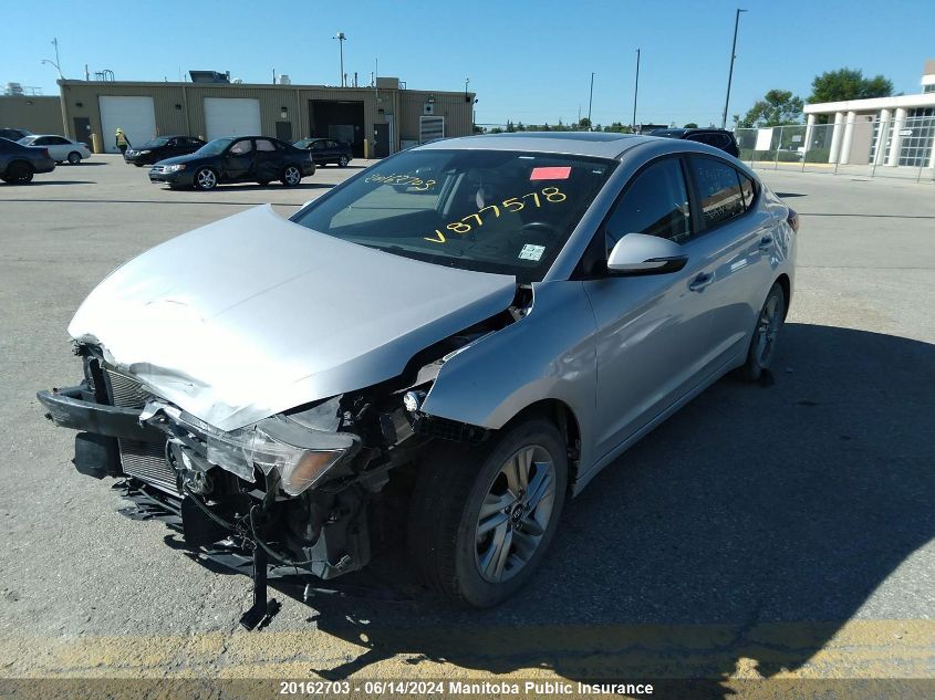 2019 Hyundai Elantra Preferred VIN: KMHD84LF0KU877578 Lot: 20162703