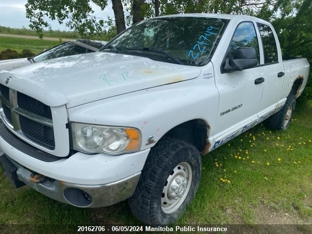 2003 Dodge Ram 2500 Laramie Quad Cab VIN: 3D7KU28C13G816423 Lot: 20162706