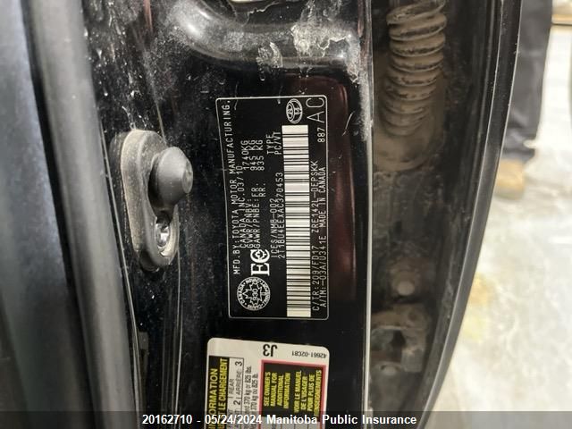 2010 Toyota Corolla S VIN: 2T1BU4EEXAC370453 Lot: 20162710